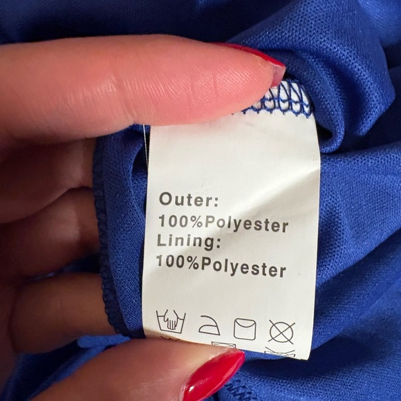 Xuibol Royal Blue Sequin Evening Gown Size Medium - Picture 8 of 11